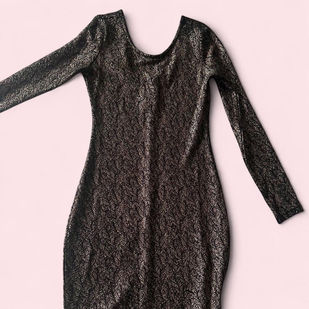 Womens black and gold
